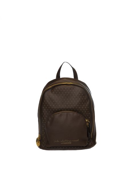 dark brown brenda backpack LE PANDORINE | 6B581BRENDA-C60